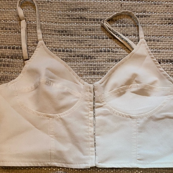 White Zara corset top - Picture 3 of 4